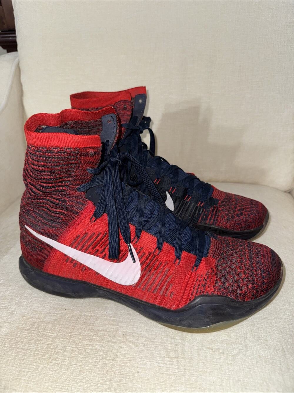 Nike Kobe 10 X Elite American USA Size 12.5 718763-614 EUC Rare